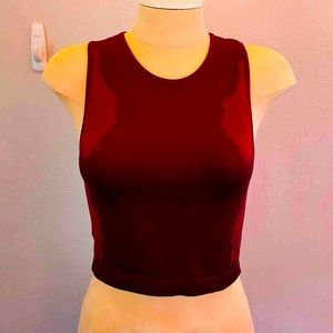 Red Seamless sleeveless wicking tank from FABLETICS